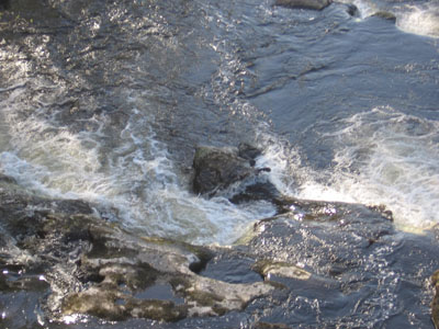 Swirling waters of the Chicopee River